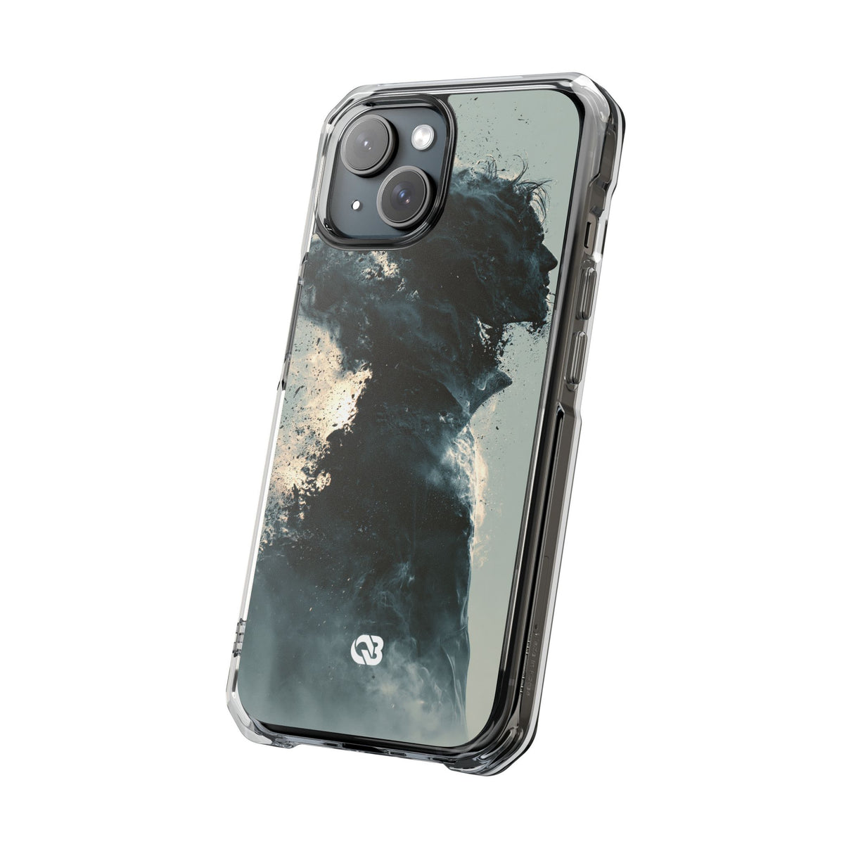 Ashen Dissolution · Clear Impact Magnetic Phone Case for iPhone ·  Black
