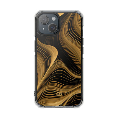 Gold Impact MagSafe Phone Case for iPhone - Molten Copper Strands