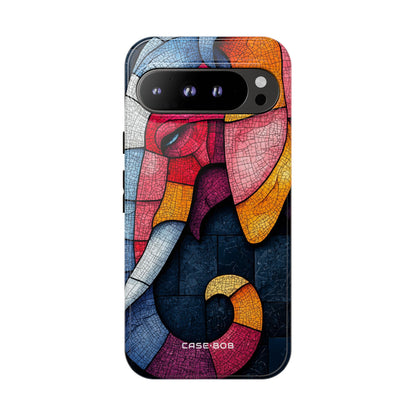 Elephant Mosaic Google Pixel 9 Pro XL Case - Tough