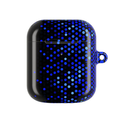 Cobalt Hex Dispersion · Hard Case for AirPods & AirPods Pro · Blue