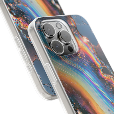 Prismatic Aura Flow · Lite Phone Case for iPhone ·  Blue