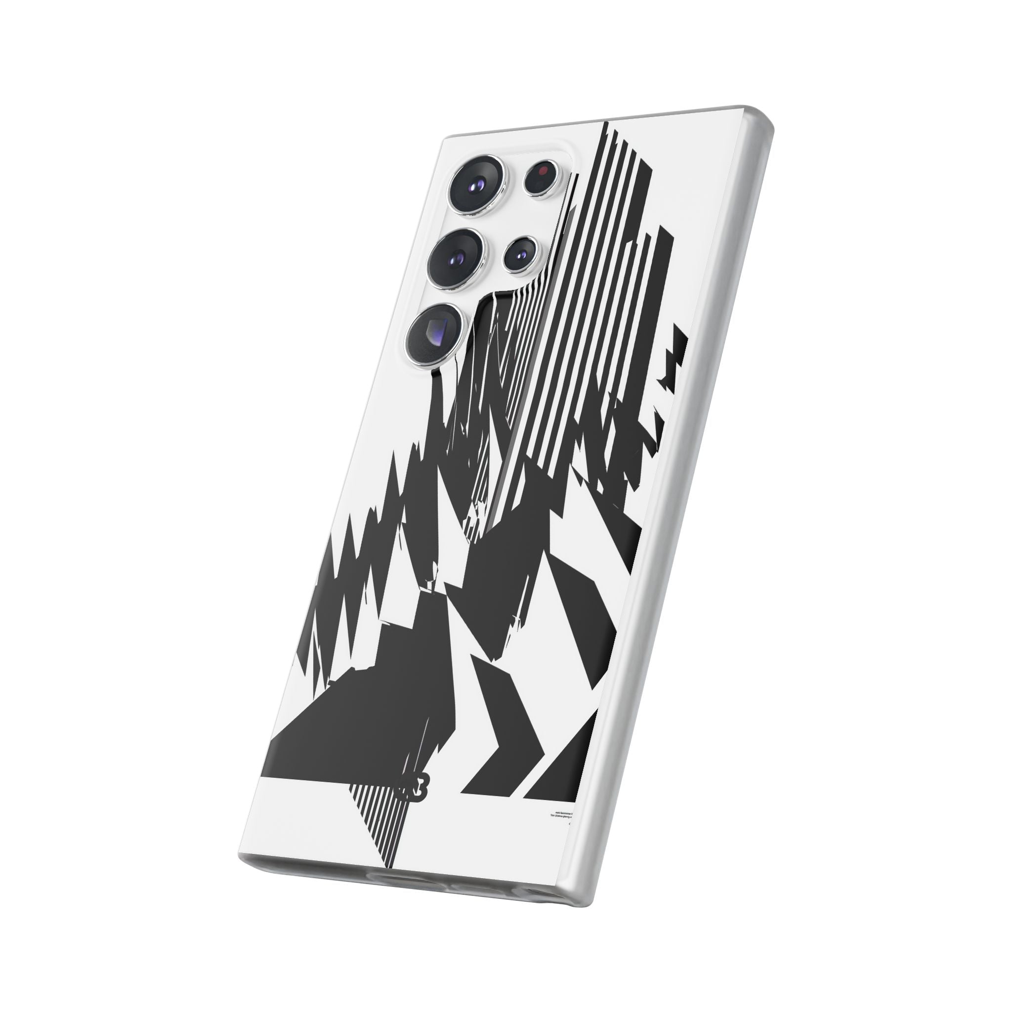 White Lite Phone Case for Samsung - Shattered Vector Spire
