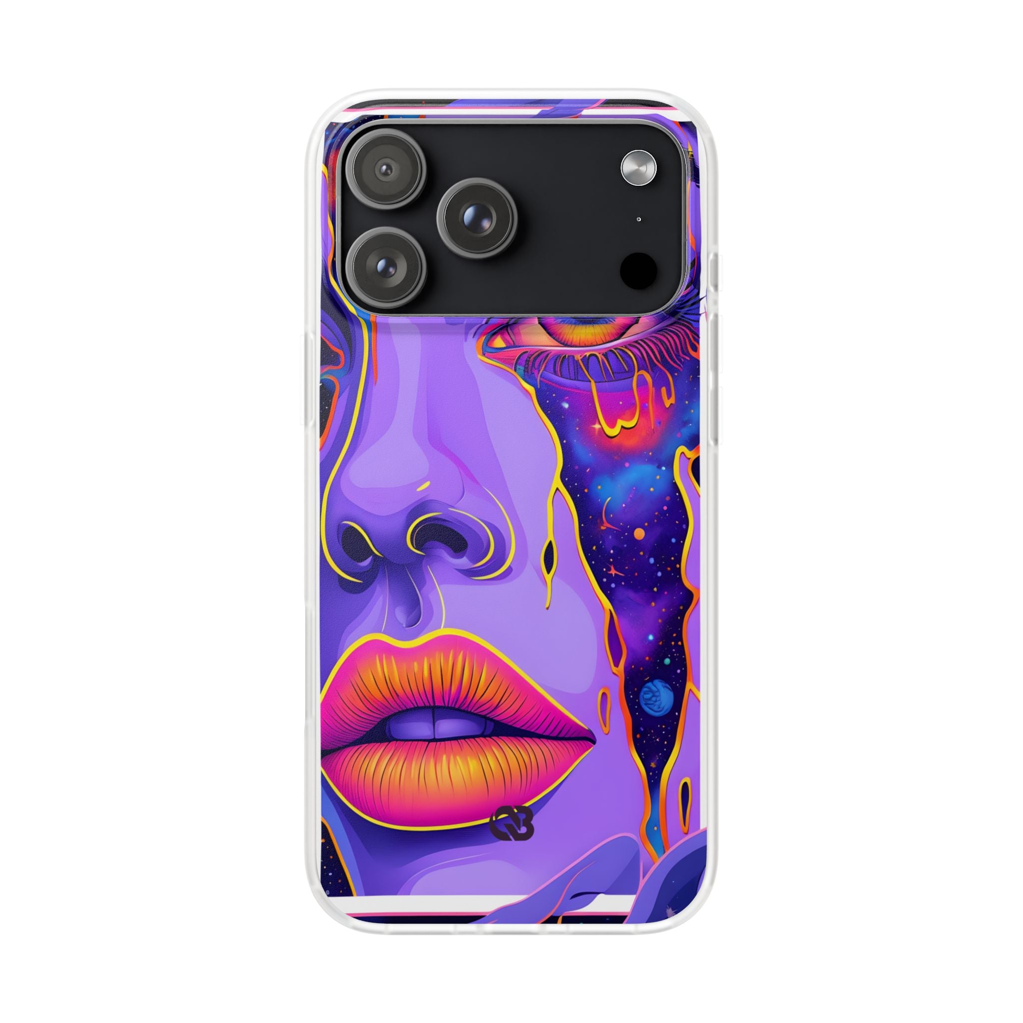 Violet Cosmic Gaze · Soft Custodia per iPhone