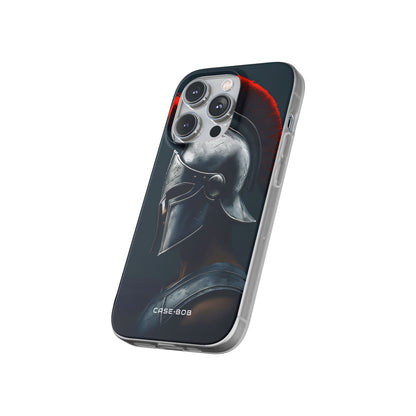 Hopeinen Centurion iPhone 14 Pro -pehmeä suojakotelo