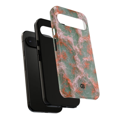 Coral Pixel Matrix · Tough Phone Case for Pixel ·  Green