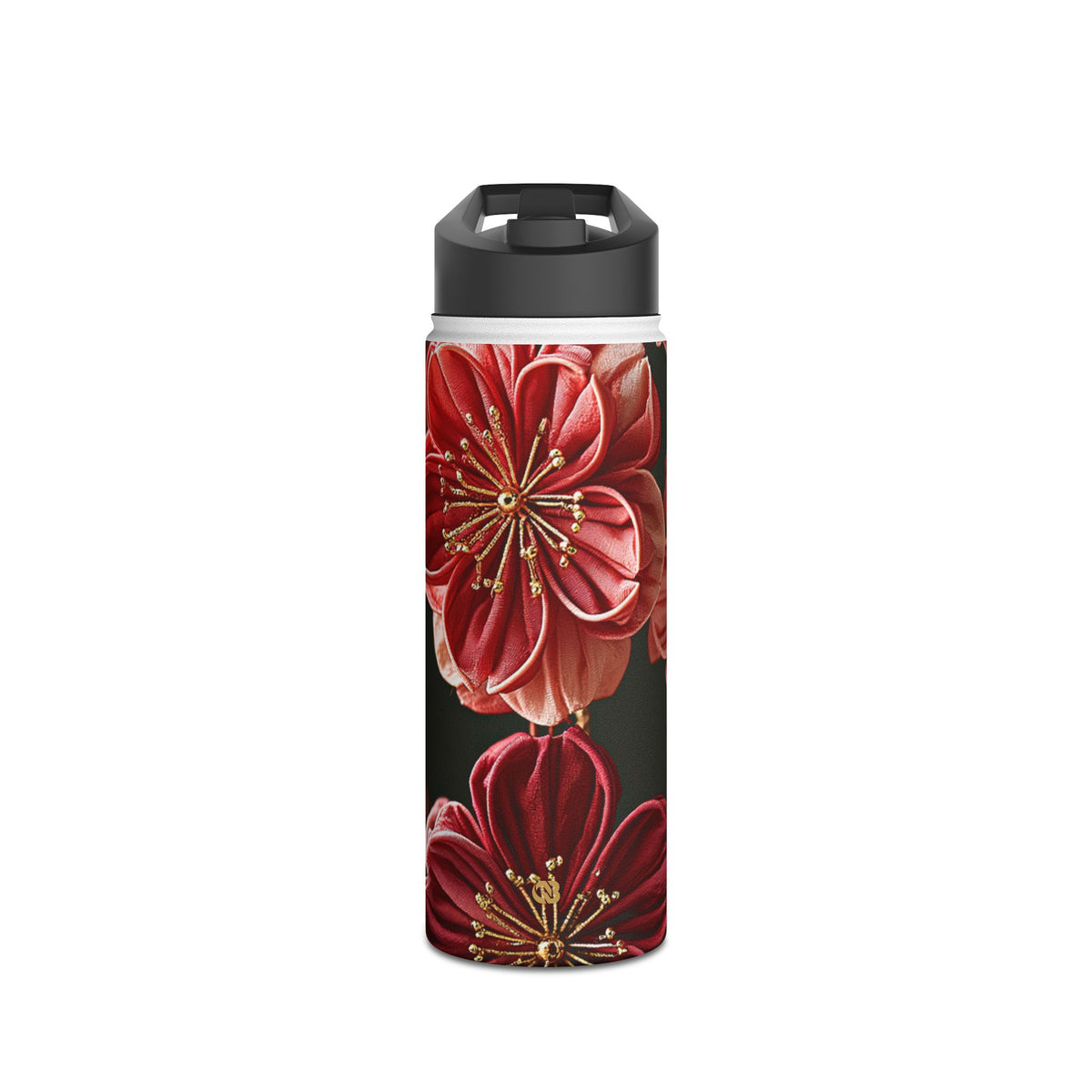 Silk Blossom Kanzashi · Insulated Water Bottle · Pink