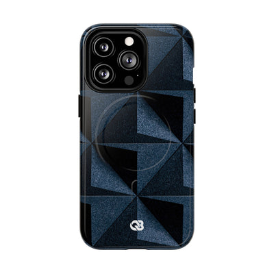 Faceted Slate · Tough 2.0 Magnetic Phone Case for iPhone · Blue
