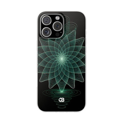 Verdant Harmonic Bloom · Lite Phone Case for iPhone ·  Black