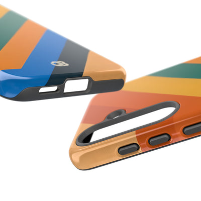Retro Ridge Lines · Tough Phone Case for Samsung