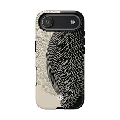 Minimal Frond Study · Tough Phone Case for iPhone · Black