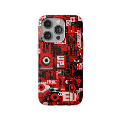 Neo Mecha Collage · Lite Phone Case for iPhone ·  Red
