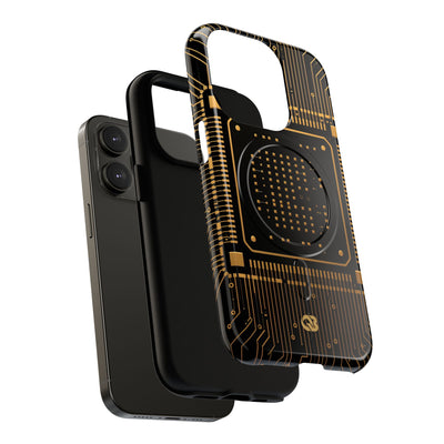 Gold Tough 2.0 Magsafe Phone Case for iPhone - Cyber Gold Processor