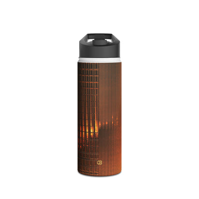 Luminous Grid · Insulated Water Bottle · Black