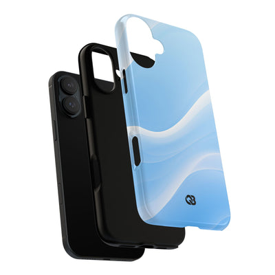 Blue Tough Phone Case for iPhone - Glacial Blue Silk