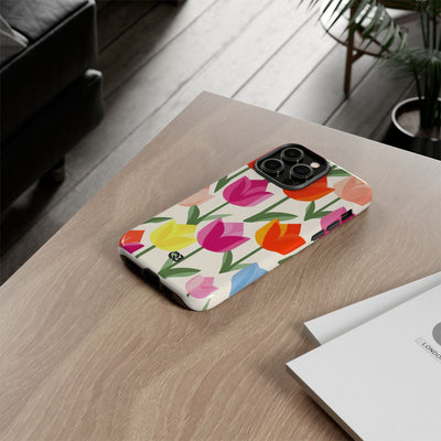 Vibrant Petal Grid · Tough Fundas para teléfono para iPhone