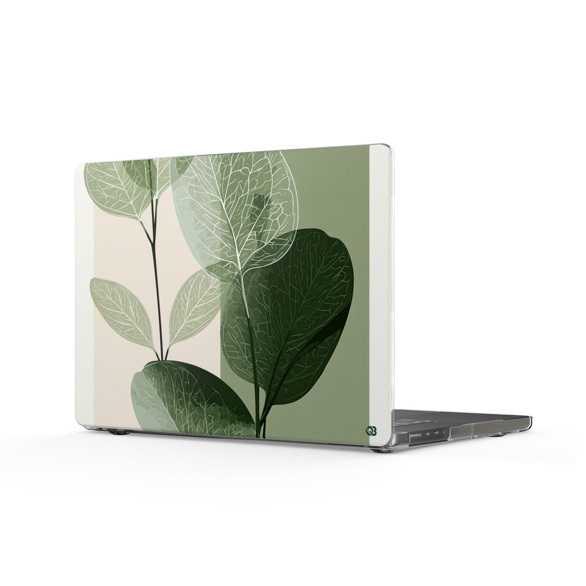 Layered Eucalyptus Study · Clear Hard Case for MacBook · Green