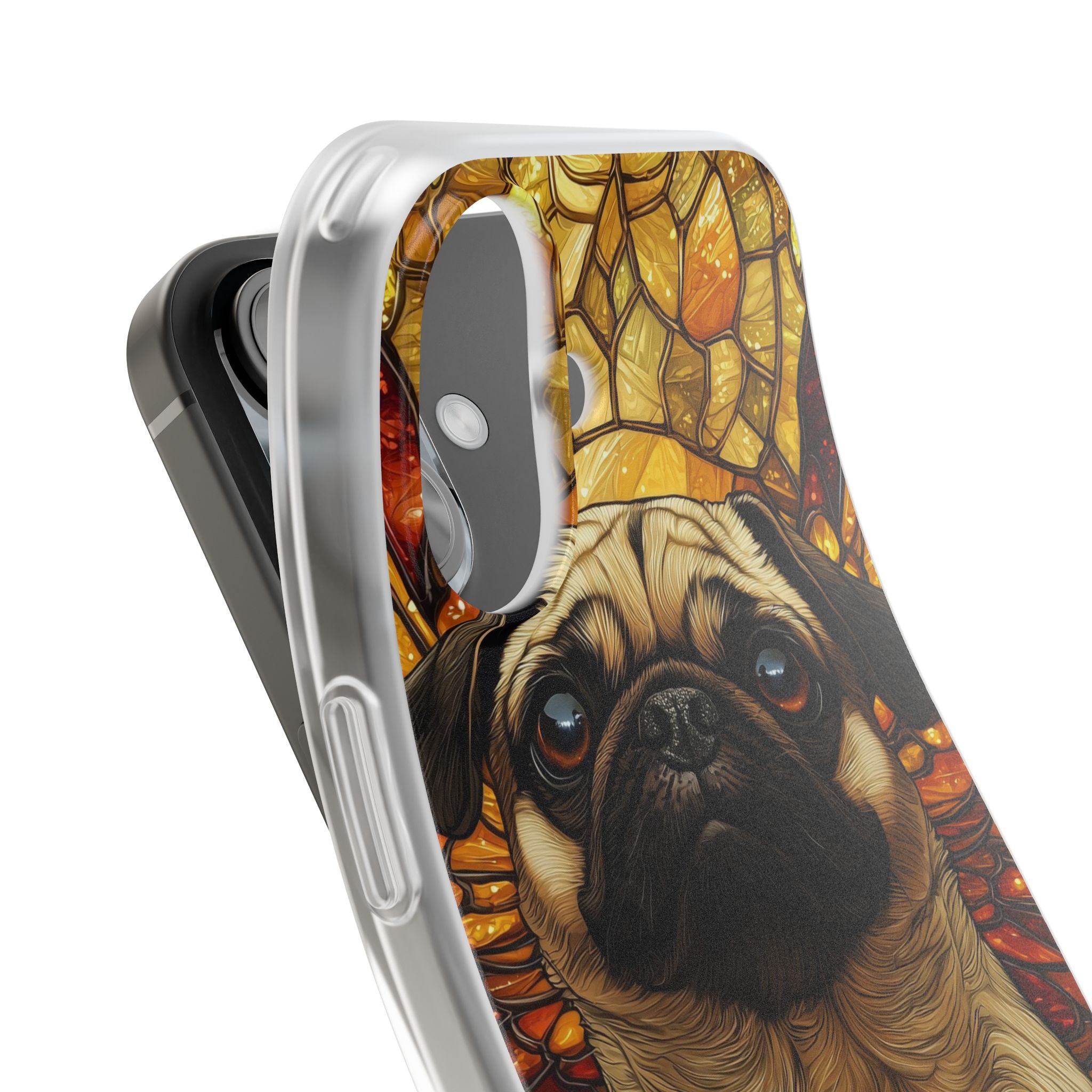 Amber Pug Divinity · Soft Case for iPhone