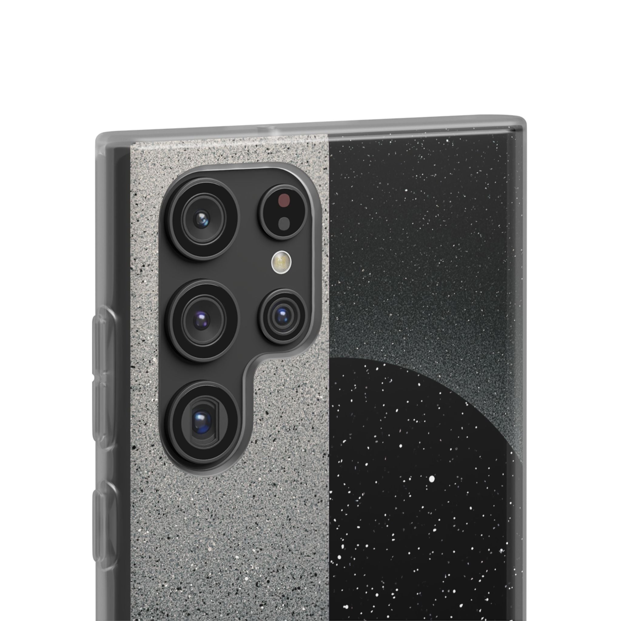 Black Lite Phone Case for Samsung - Lunar Static Orbit