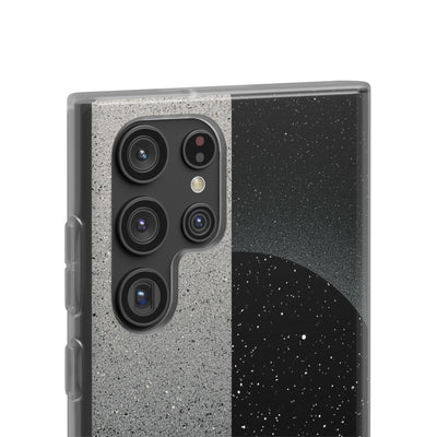 Black Lite Phone Case for Samsung - Lunar Static Orbit