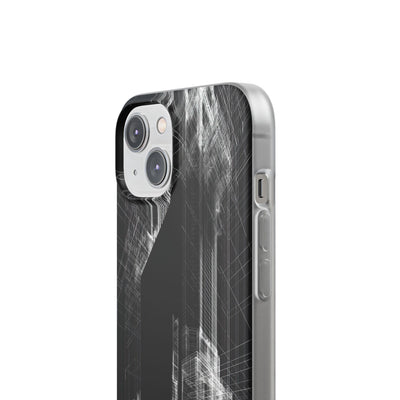Black Lite Phone Case for iPhone - Ghost Urban Wireframe