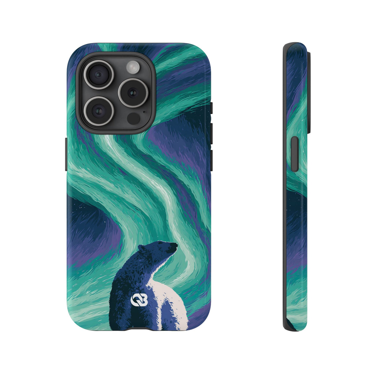 Arctic Aurora Bear · Tough Phone Case for iPhone · Teal