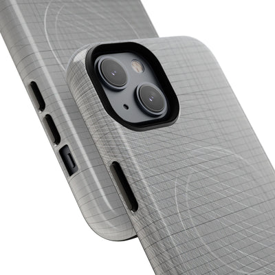 Grey Tough 2.0 Magsafe Phone Case for iPhone - Chrome Mesh Warp