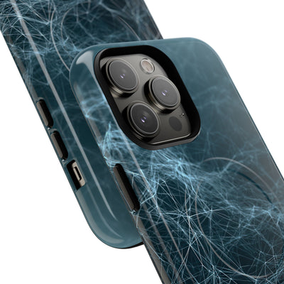 Teal Tough 2.0 Magsafe Phone Case for iPhone - Arctic Neural Mesh
