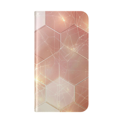 Hexagon Glow - iPhone 16 Max Case - Wallet