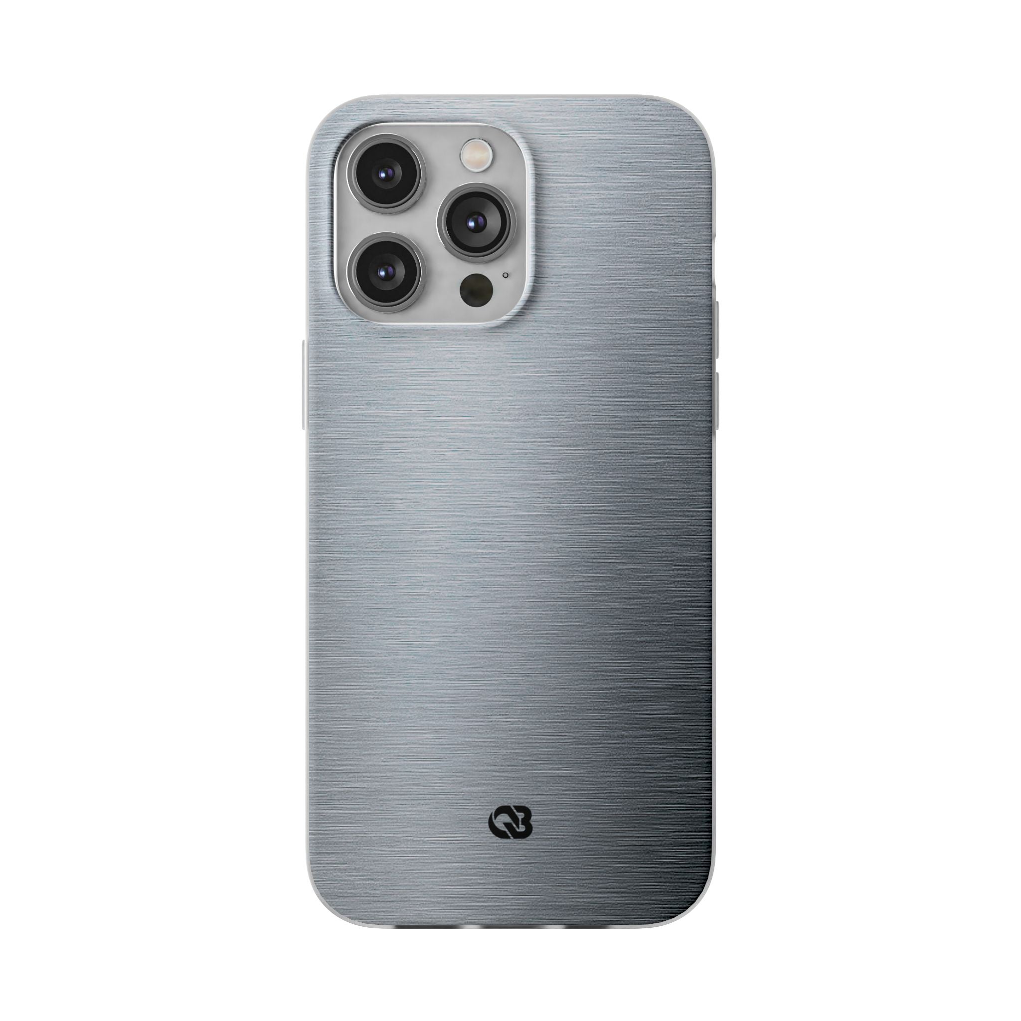 Silver Lite Phone Case for iPhone - Satin Chrome Grain