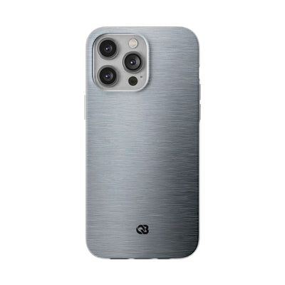 Silver Lite Phone Case for iPhone - Satin Chrome Grain