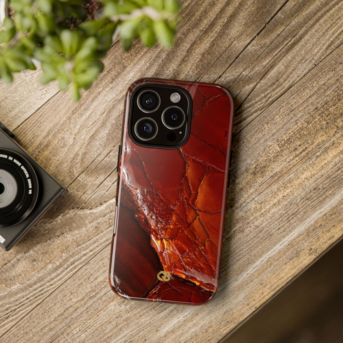 Amber Embrace · Tough Phone Case for iPhone · Brown