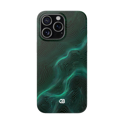 Emerald Topo Ridge · Lite Phone Case for iPhone ·  Green