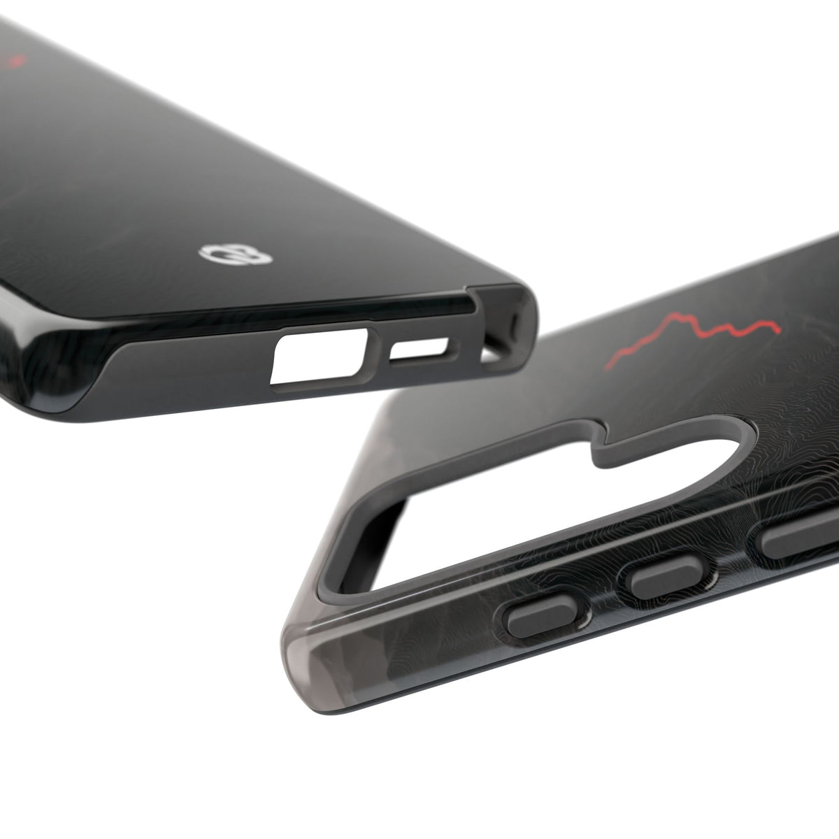 Crimson Ridge Pass · Tough Phone Case for Samsung · Black