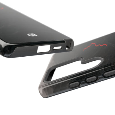 Crimson Ridge Pass · Tough Phone Case for Samsung · Black