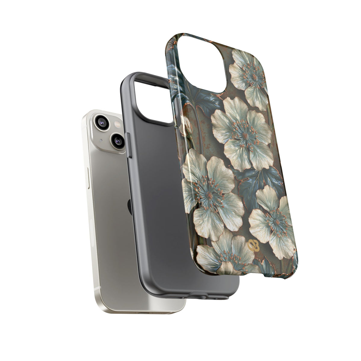 Gilded Blossom Reverie · Tough Phone Case for iPhone · Teal