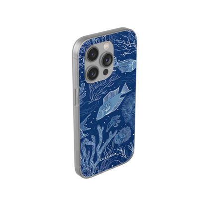 Navy Scale Reef iPhone 14 Pro Case - Soft