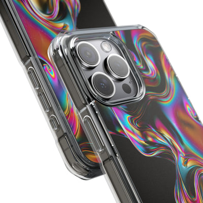 Purple Impact MagSafe Phone Case for iPhone - Liquid Neon Chrome