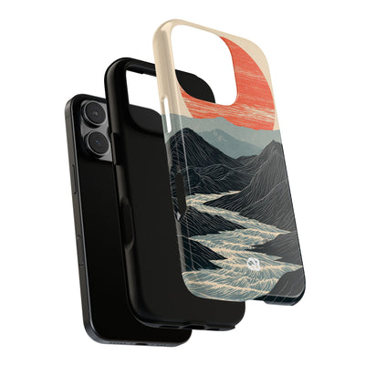 Crimson Ridge Horizon · Tough Phone Case for iPhone · Black