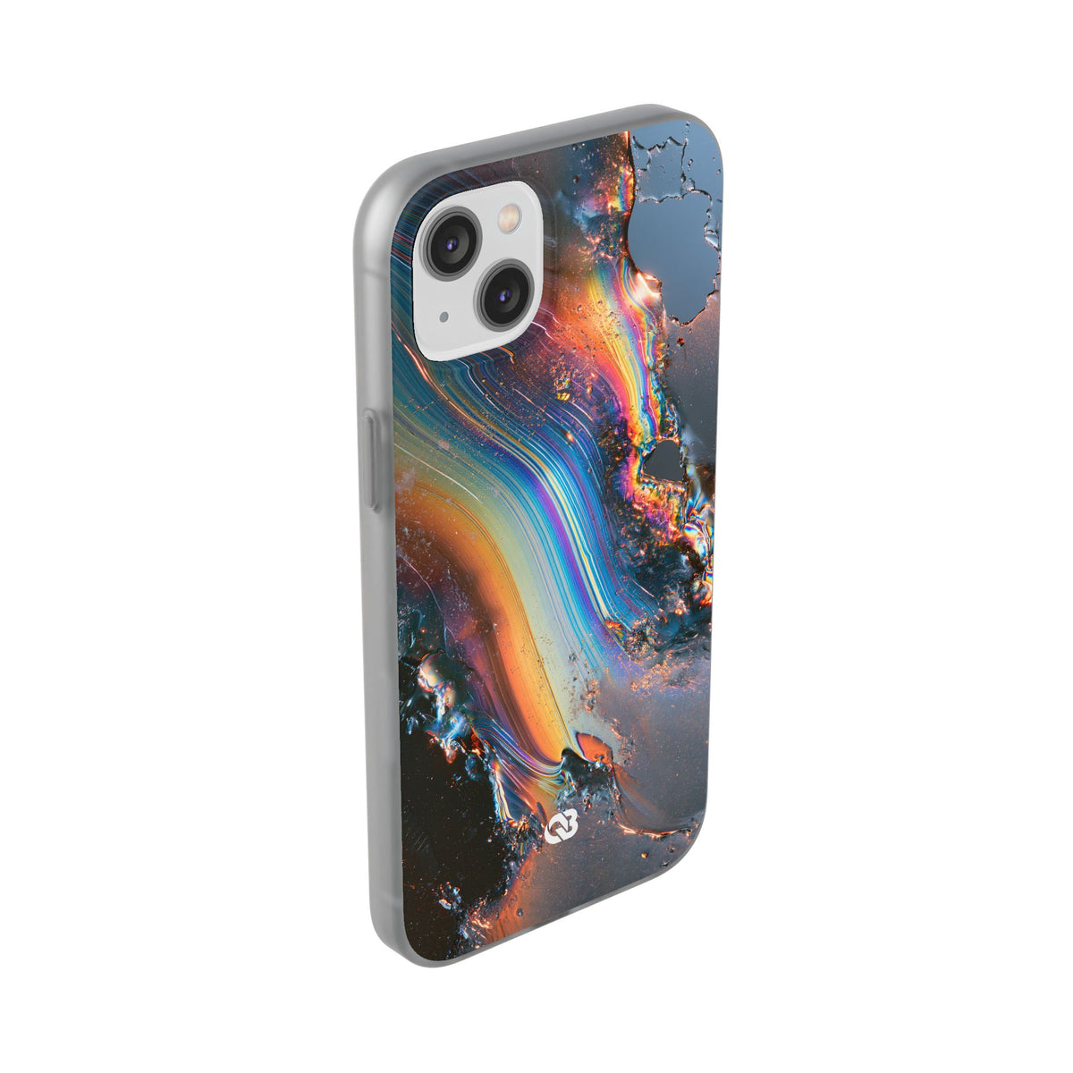 Prismatic Aura Flow · Lite Phone Case for iPhone ·  Blue