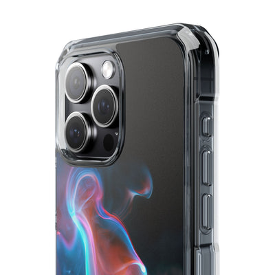 Neon Waveform · Clear Impact Magnetic Phone Case for iPhone · Black