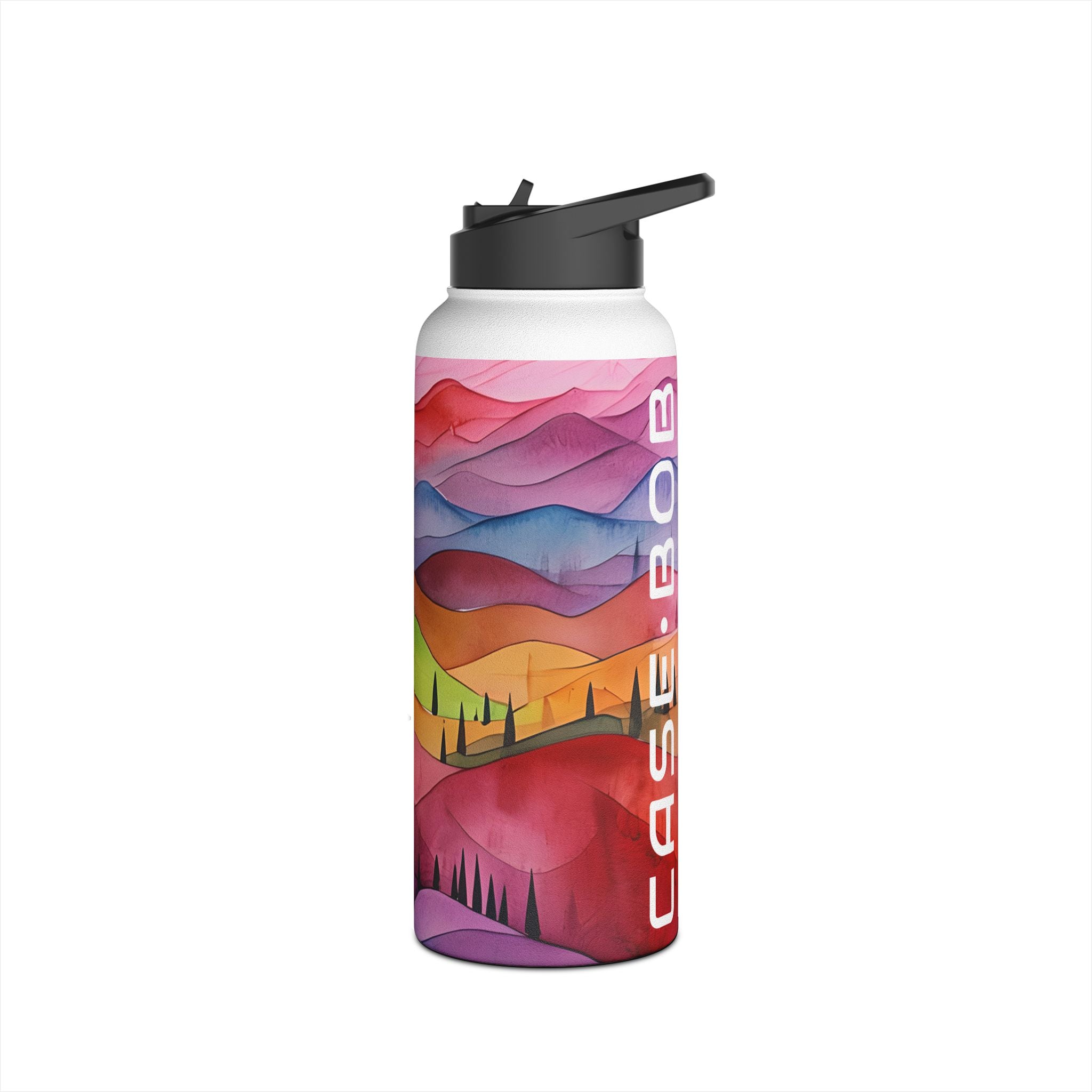 White Pathway - Stainless Steel Water Bottle