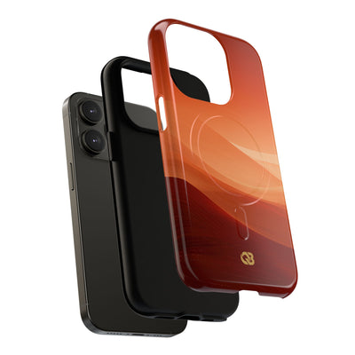 Orange Tough 2.0 Magsafe Phone Case for iPhone - Crimson Dune Gradient