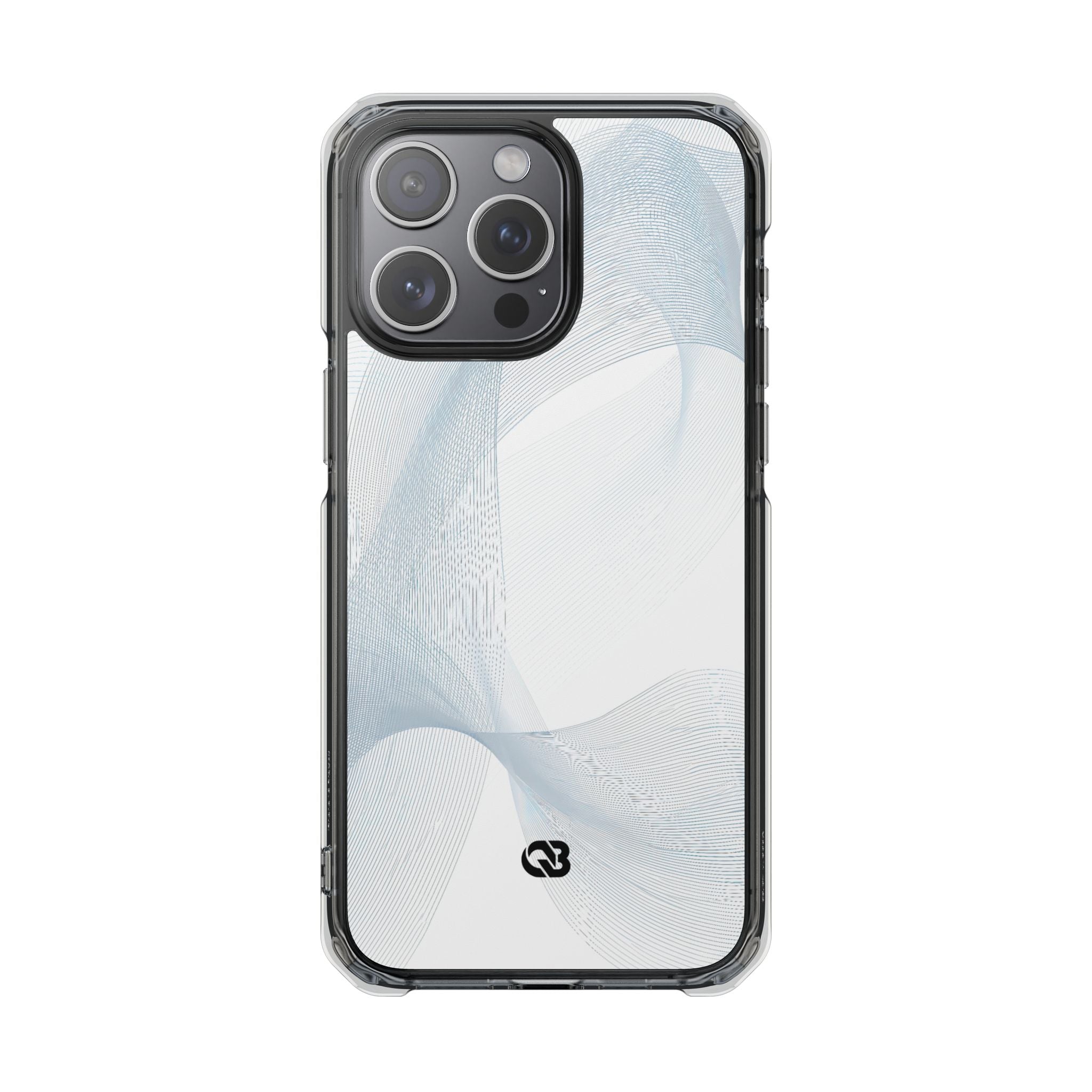 White Impact MagSafe Phone Case for iPhone - Arctic Line Current