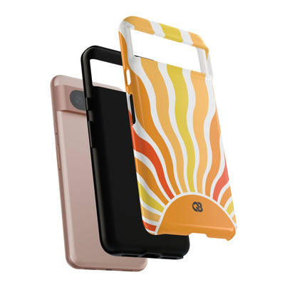 Amber Solar Waves · Tough Phone Case for Google Pixel