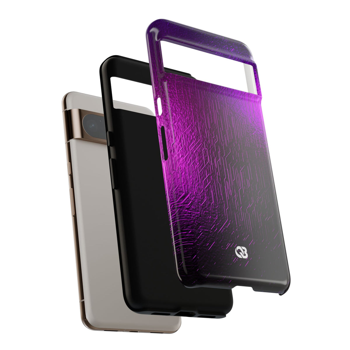 Violet Cyber Circuit · Tough Phone Case for Pixel ·  Purple
