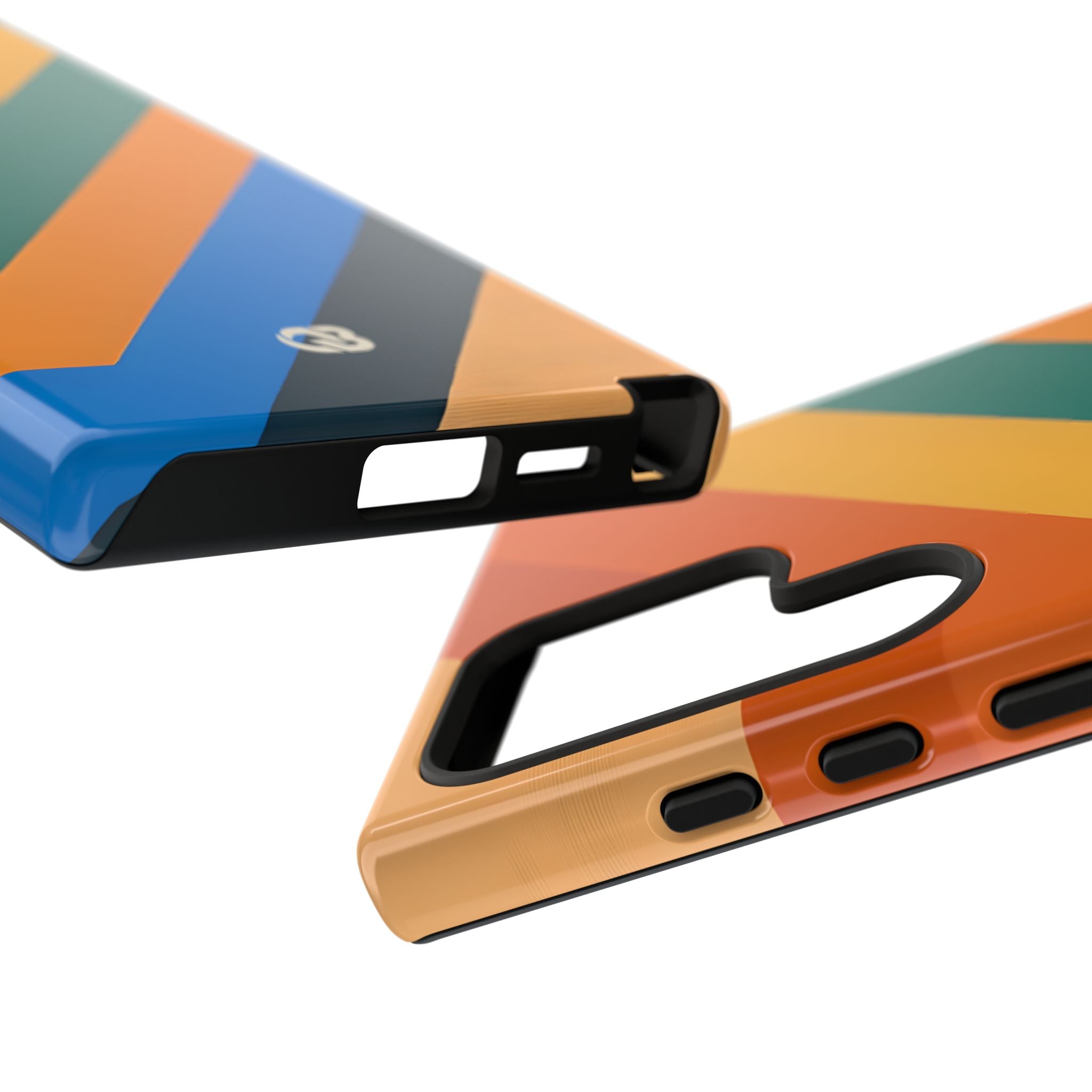 Retro Ridge Lines · Tough Phone Case for Samsung