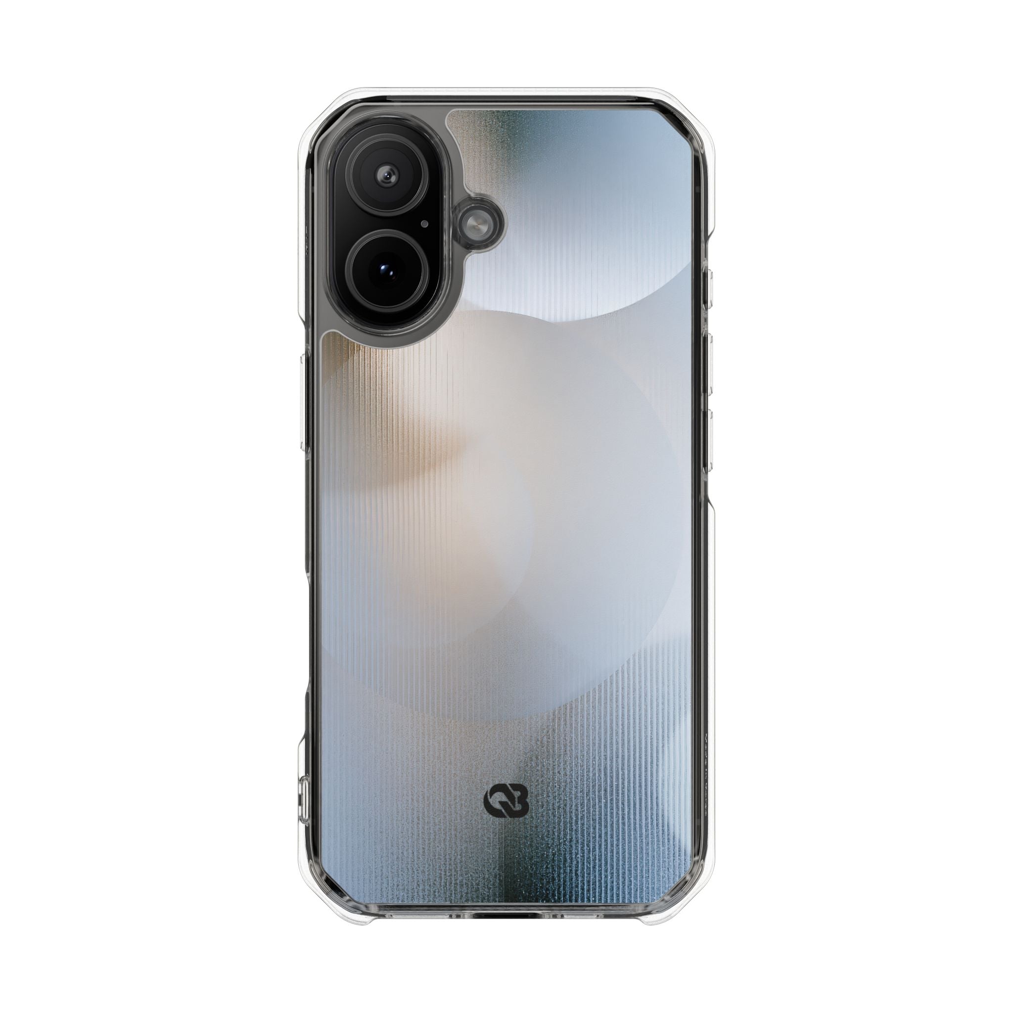 White Impact MagSafe Phone Case for iPhone - Frosted Ribbed Sphere