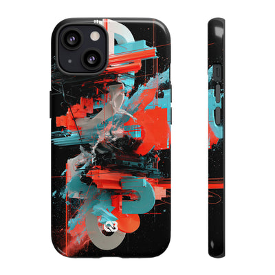 Fragmented Cyber Core · Tough Phone Case for iPhone · Black