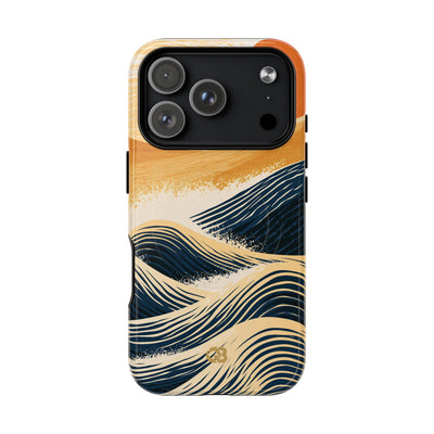Blue Tough 2.0 Magsafe Phone Case for iPhone - Kyoto Cresting Tide