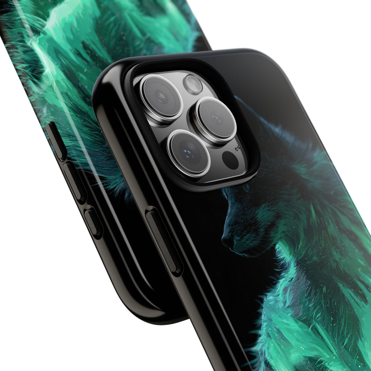 Nordic Aurora Fox · Tough Phone Case for iPhone · Teal